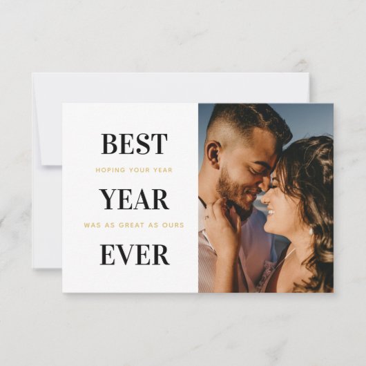 新最高の婚のクリスマス結婚カード サンキューカード (正面)