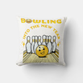 新最高の年のボーリング愛好家への祝日贈り物 クッション (正面)