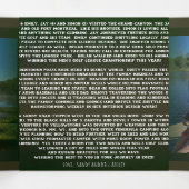 新最高の年の写真とクリスマスの手紙を希望 三つ折り招待状 (内部中)