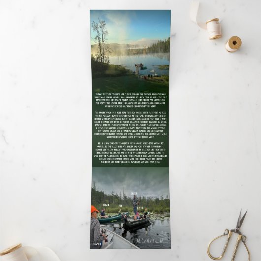 新最高の年の写真とクリスマスの手紙を希望 三つ折り招待状 (内部)