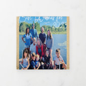 新最高の年の写真とクリスマスLetter Triの願い 三つ折り招待状 (カバー)