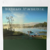 新最高の年の写真とクリスマスLetter Triの願い 三つ折り招待状 (内部最初)