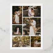 新最高の年 |ミニマルモダンリストのArch写真 箔シーズンカード (裏面)