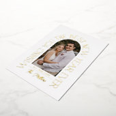 新最高の年 |ミニマルモダンリストのArch写真 箔シーズンカード (回転した状態)