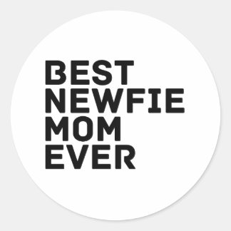 新最高の生の母の日 – Newfoundland Dog ラウンドシール