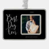 新最高の規Weds写真 シルバープレートフレームオーナメント (正面)