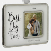 新最高の規Weds写真 シルバープレートフレームオーナメント (右)