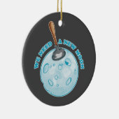 新月おもしろい天文学 セラミックオーナメント (右)