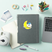 新月冬の夜に咲くフクロウ シール (iPadカバー)