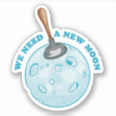 新月星占い天文学 シール (正面)