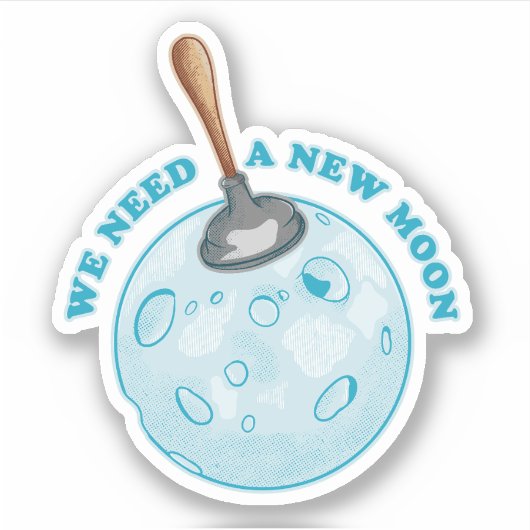 新月星占い天文学 シール (正面)