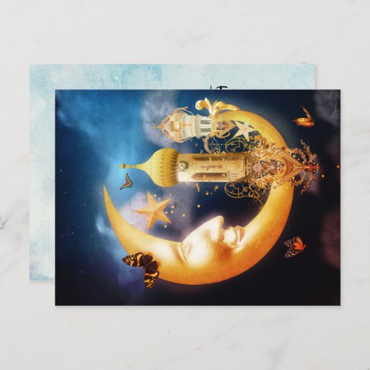 新月 ポストカード (正面/裏面)