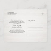 新期日結婚延期シャンパングラス 案内ポストカード (裏面)