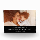 新母の母の日の写真パーソナライズされたプラーク フォトブロック (正面)