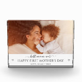 新母の母の日の写真パーソナライズされたプラーク フォトブロック (正面)