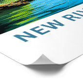 新河川渓谷国立公園旅行ポスター ポスター (角)