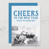 新点々のある年の写真カードへの応援 |青 シーズンカード (正面/裏面)