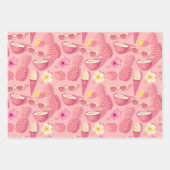 新熱帯夏ラッピング紙セット3 ラッピングペーパーシート (正面)