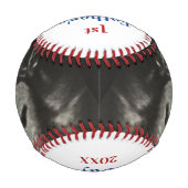 新父の日の超音波ソノグラム 野球ボール (裏面)