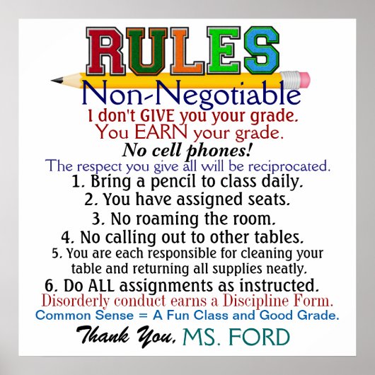 新版学校先生ポスター ポスター (正面)