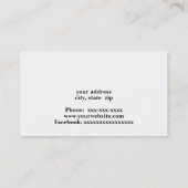 新独身の家ハウス建築 名刺 (裏面)