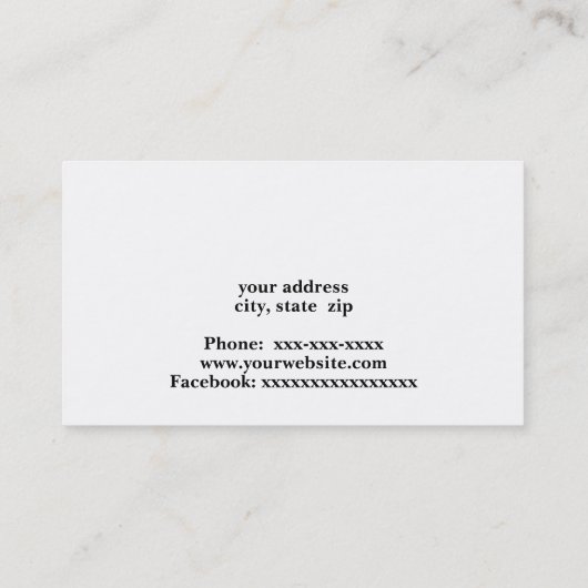 新独身の家ハウス建築 名刺 (裏面)