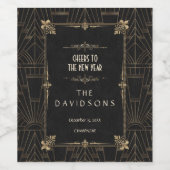 新王室の年へのフルーアデリスアールデコ応援 ワインラベル (シングルラベル)