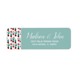 新生のクリスマスサボテンの植物の住所 ラベル