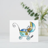 新生のベビー ポストカード (スタンド正面)