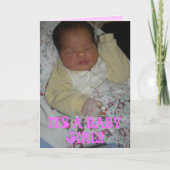 新生の女の子カード カード (正面)