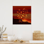 新生の苗 – Solarpunkポスター ポスター (キッチン)