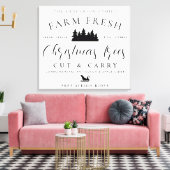 新生クリスマスツリーを作る キャンバスプリント (インサイチュ (リビング))