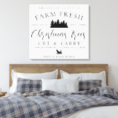 新生クリスマスツリーを作る キャンバスプリント (インサイチュ (寝室))