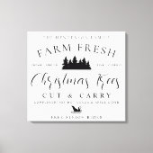 新生クリスマスツリーを作る キャンバスプリント (正面)