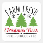 新生クリスマスツリーを作る スクエアシール (正面)