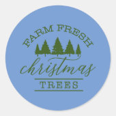 新生クリスマスツリーを作る ラウンドシール (正面)