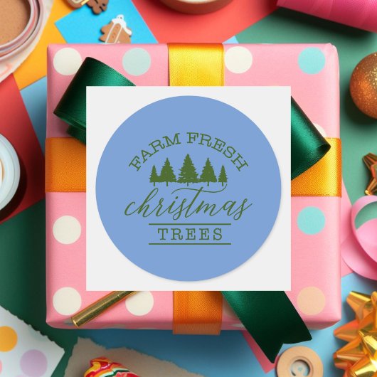 新生クリスマスツリーを作る ラウンドシール