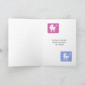 新生児おめでとうございます カード (内部)