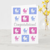 新生児おめでとうございます カード (黄色い花)