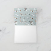 新生児おめでとうグリーティングカード サンキューカード (内部)