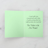 新生児おめでとうグリーンイエローラトル カード (内部)