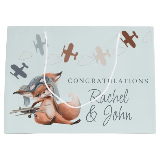 新生児おめでとう抱き枕 ラージペーパーバッグ (正面)