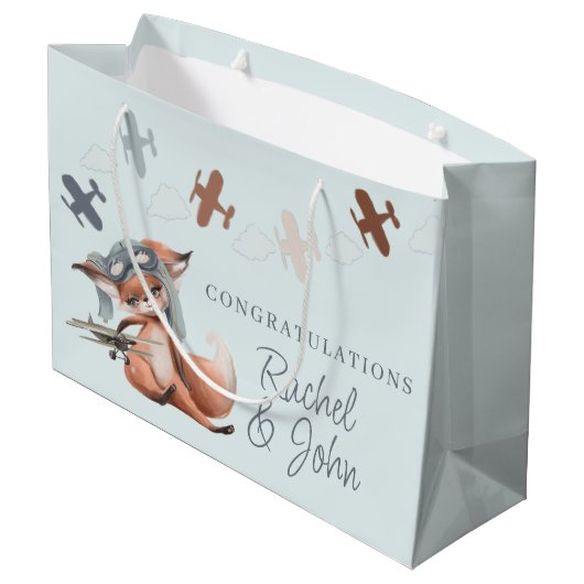 新生児おめでとう抱き枕 ラージペーパーバッグ (裏面アングル)