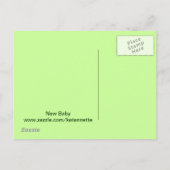 新生児おめでとう 案内ポストカード (裏面)