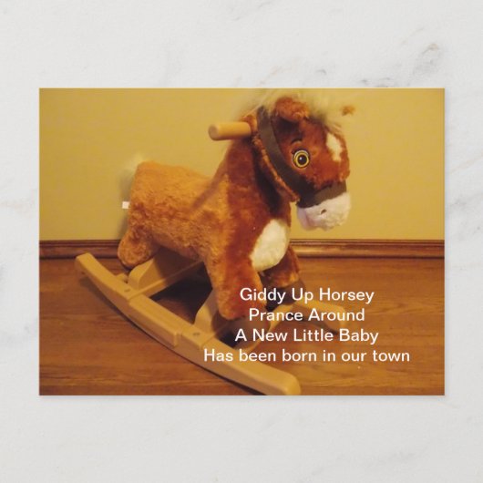 新生児おめでとう 案内ポストカード (正面)