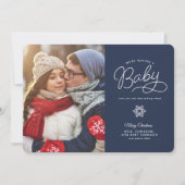 新生児おもしろいの妊娠告知 シーズンカード (正面)