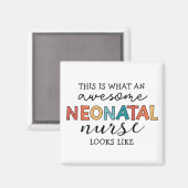 新生児おもしろいナースの高素晴らしさ マグネット (正面/裏面)