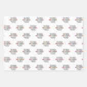 新生児おもしろいナースの高素晴らしさ ラッピングペーパーシート (正面)