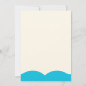 新生児と愛 – 青い水 招待状 (裏面)