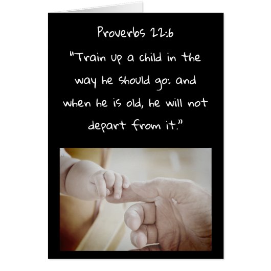 新生児のために子どもの聖書の詩を書き上げる (正面)